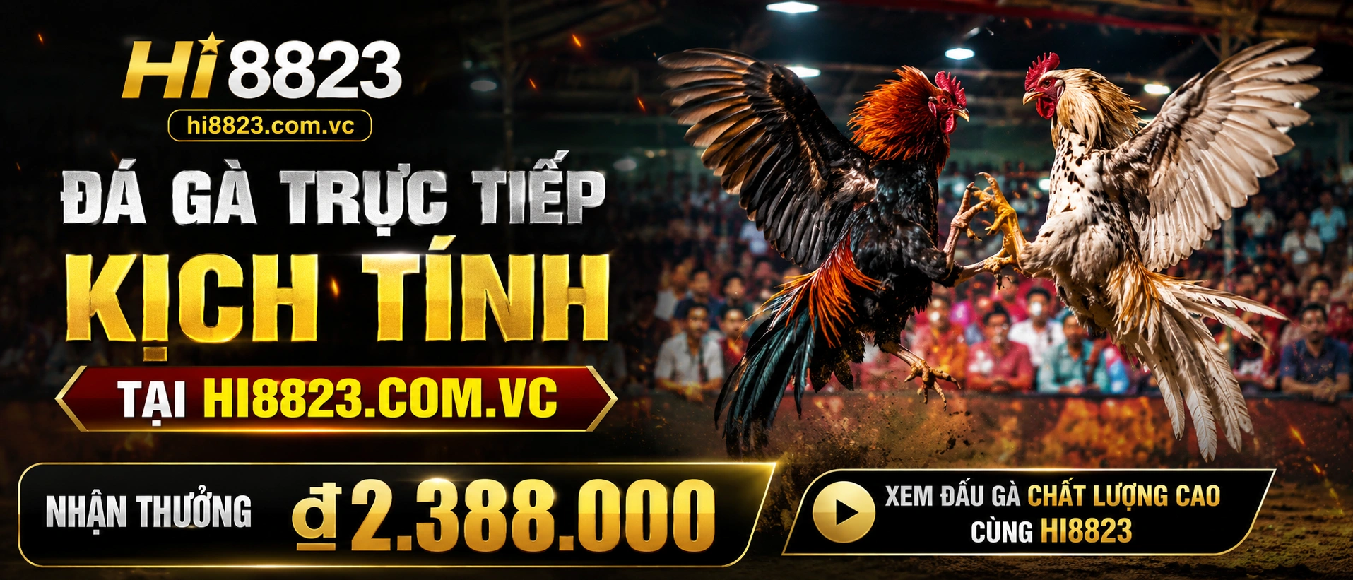 Giao diện phòng Đá Gà Trực Tiếp trên hi8823